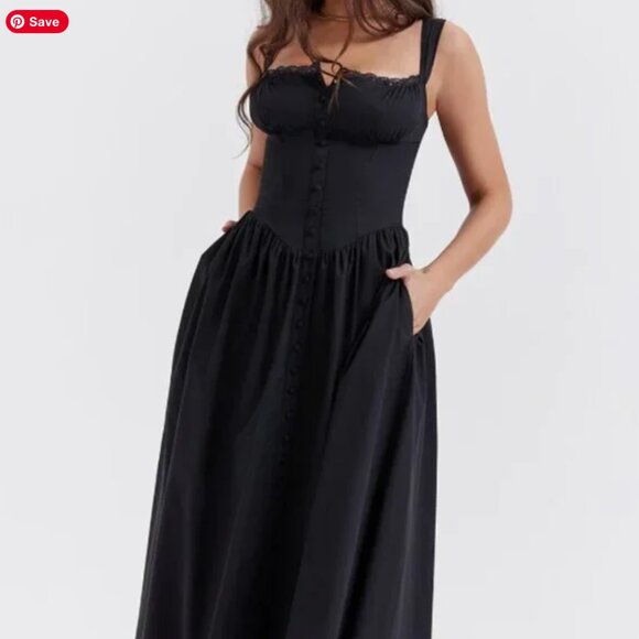 House of CB Black Midi Dress - Picture 2 of 7